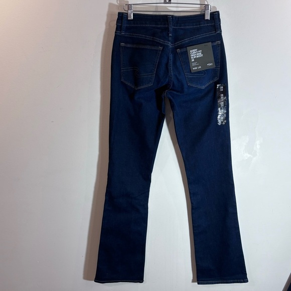 SILVER JEANS Sz 28 x 33 Avery Slim Boot Curvy Fit High Rise Dark Wash Jeans NEW - Picture 9 of 14